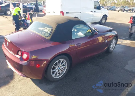2005 BMW Z4 2.5I z USA, uszkodzony, nr VIN 4USBT33535LR70546